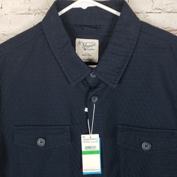 Penguin by munsingwear thin button down jacket - Picture 2 of 7